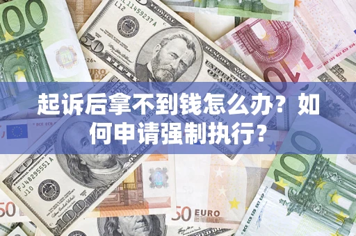 北京起诉后拿不到钱怎么办？如何申请强制执行？