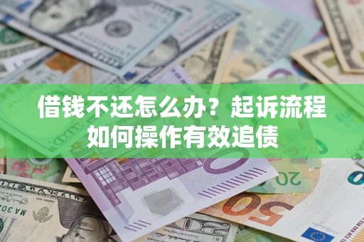 北京借钱不还怎么办？起诉流程如何操作有效追债