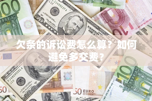 北京欠条的诉讼费怎么算？如何避免多交费？
