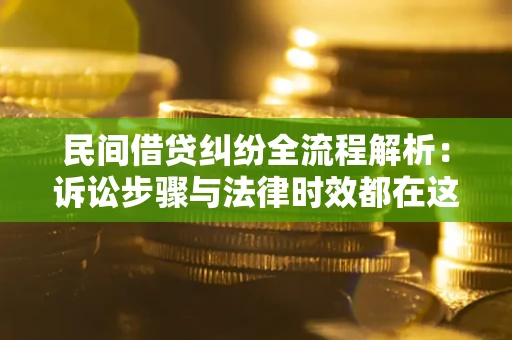 北京民间借贷纠纷全流程解析：诉讼步骤与法律时效都在这儿了